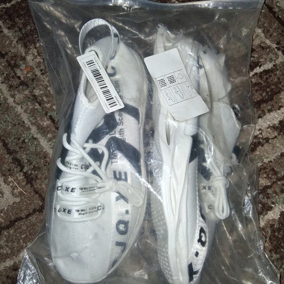 *bogo* White and Black Athletic Sneakers - Picture 5 of 5